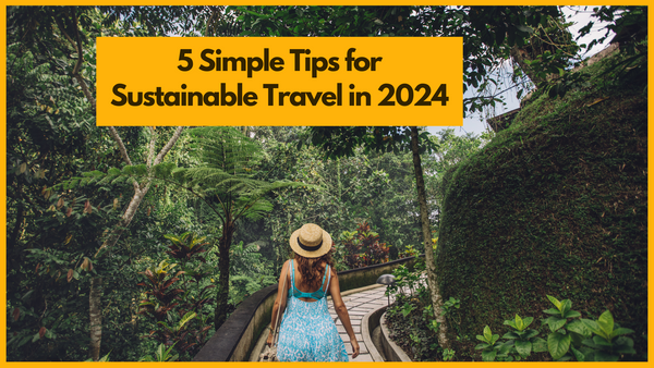 5 Simple Tips for Sustainable Travel in 2024
