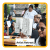 Artbuzz conducting Artist retreat which is included in Artbuzz Membership programme